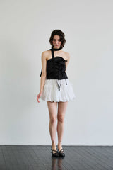 ELFIN SCARF TOP / BLACK