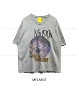 パームプリントクロップショートスリーブTシャツ