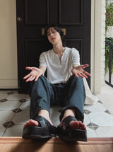 RuenB Mud Sand Curve Denim Pants