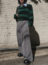 Light maxi wide slacks