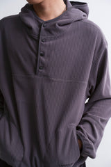 GRID HOOD ANORAK GREY