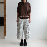 Wanderer cargo bermuda pants / Stone camo
