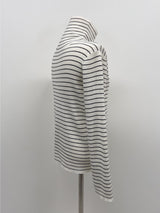 シューペンボーダータートルネックニットTシャツ