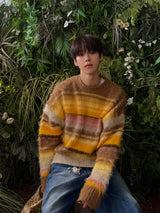 2 Low Multi Border Shaggy Knit (2color)