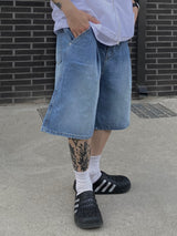 Zino Washed Denim Bermuda Pants 2C