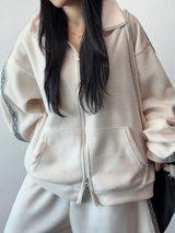 Bohemian Side Track Fleece Balloon Long Pants 🖤 3 Colors