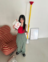 5 colors ベーシックダブルサイドストリングキャミソール