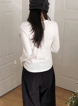ピーチウォームベーシックロングスリーブTシャツ (6color)