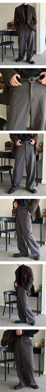 [F/W] Herringbone wide slacks(3color)