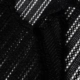SEE-THROUGH CRAFT KNIT SLEEVELESS BLACK