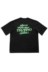 サイコ B*tches パフプリントTシャツ