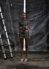 NONE Raglag Mesh Top