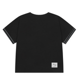 CILLIN STRIPE EYELET POINT HALF T (2Color)