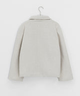 Qudit Quilted Double Short Coat