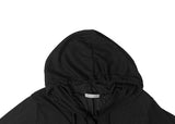 Ern Slim Button Hood See-Through Cardigan