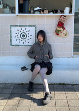 TOGGLE HOOD KNIT CARDIGAN