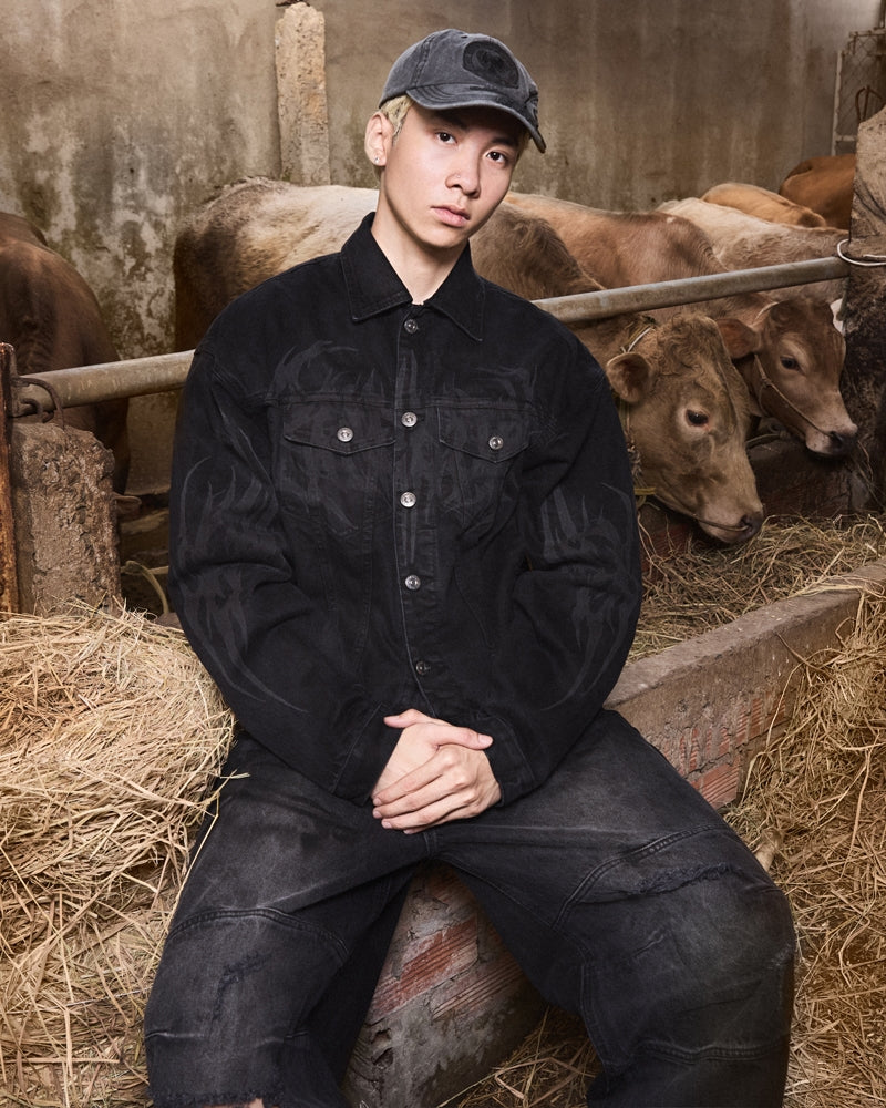 Dirty Black Jacket Jean