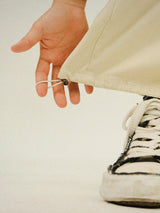 AN Washing Cotton Peach Balloon Wide Pants
