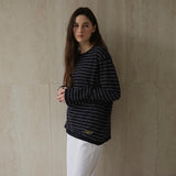 Striped Knit_Navy