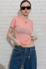 TENCEL PETIT TEE_PINK