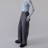 fake leather switching pants