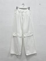 ポイントバッククリップワイドパンツ (3C)
