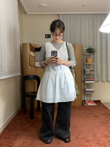 Bunny check one-piece
