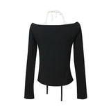 Mova Layered Eyelet Slim T-shirt