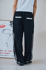 26SS★ Curved Line Track Pants