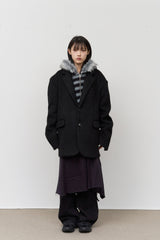 (W) Twin Checked Skirt