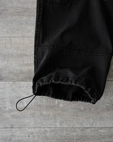 MP ウォッシュカーブドパンツ BK