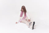 Mini ribbon muffler_pink