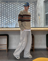 ハニーワイドピンタックパンツ (Brown)