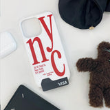 NYC フォーンケースレッド (card)