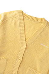 Nuts v-neck cardigan_butter