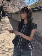 ポシン サイドカット ヴィンテージウォッシュ デニムパンツ