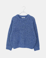 Lati Basic Wool Round Neck Loose Fit Long Sleeve Knit