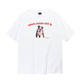 K プリントショートスリーブTシャツ / K PRINTING SHORT-SLEEVED T-WHITE