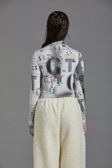 MAP PRINTING T-SHIRT