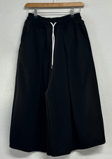 OVER LONG CROSS PINTUCK BALLOON BERMUDA 🤎🤍🩶🖤4COLOR