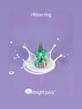"midnight juicy" ribbon ring/リボンリング※金属アレルギー対応