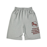 Unicorn Typo Bermuda Shorts Gray