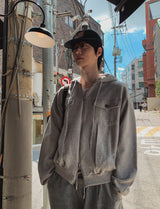 Kuro Trucker Hooded Jacket