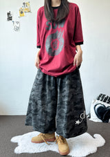 Archien Camo Print & Embroidery Bermuda Shorts 2color