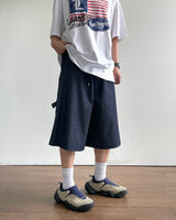 Add Stripe Bermuda Denim Pants