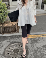 Vantine shirring blouse