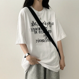 リブレタリングボクシーフィット半袖Tシャツ