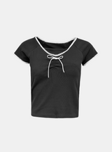 エリサリボンシャーリングTシャツ