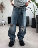 Ens Damaged Regular Denim Pants