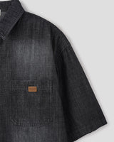 Durant Patch Washed Short Sleeve Denim Shirts